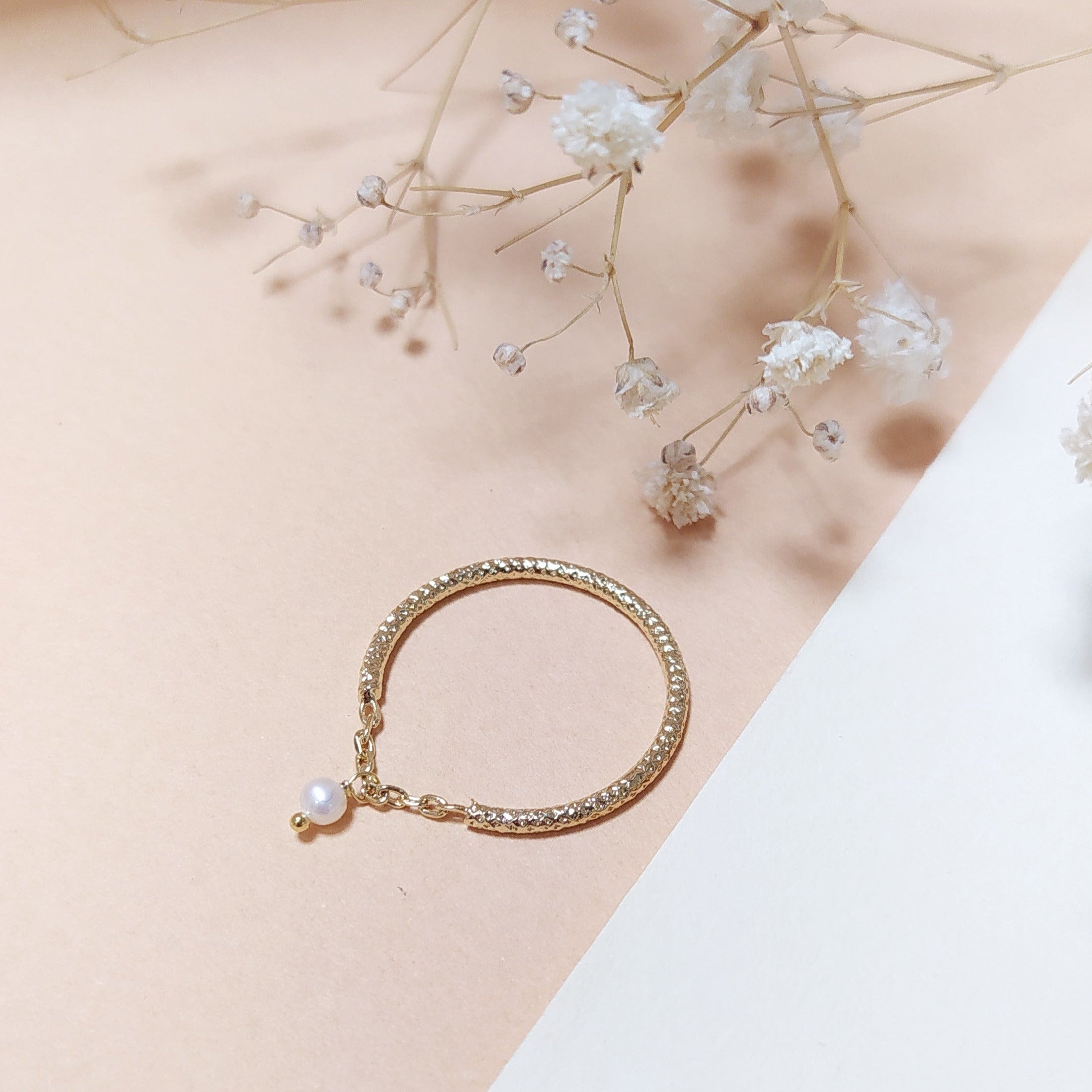 Bague chaine perle sales