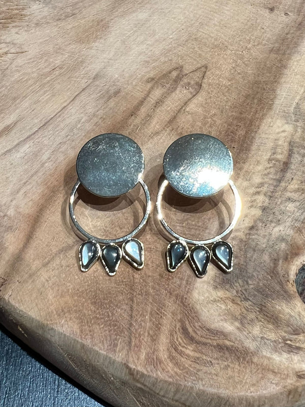 E50 - BOUCLES DISQUE LISSE ANNEAU 3 GOUTTES