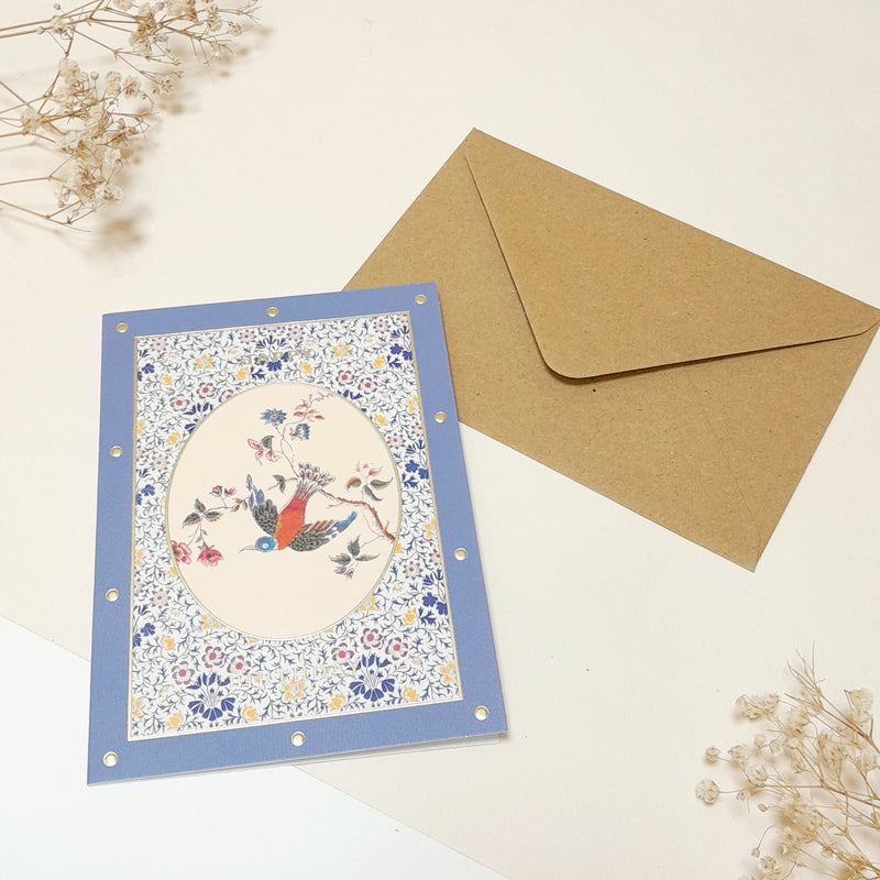 Carte de vœux - Birthday Oiseau Champêtre