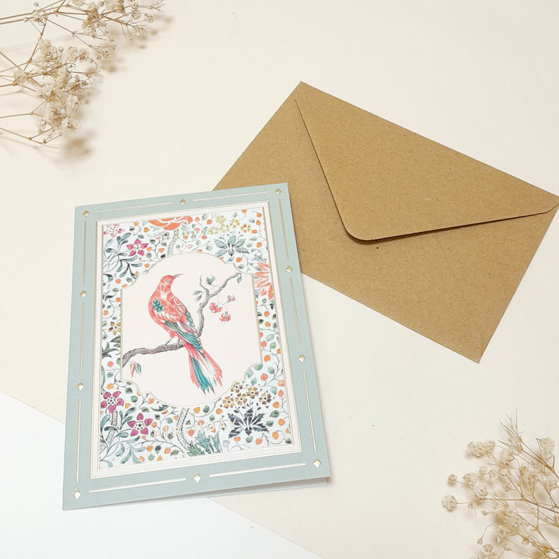 Carte de vœux - Birthday Oiseau Champêtre 2