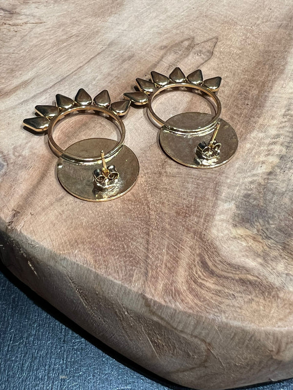 BOUCLES GRAND PALAIS ANNEAU 6 GOUTTES -B9