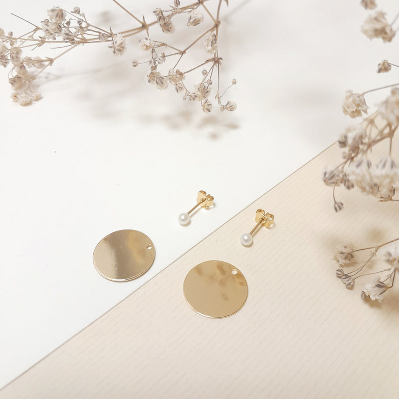Boucles perle et disque