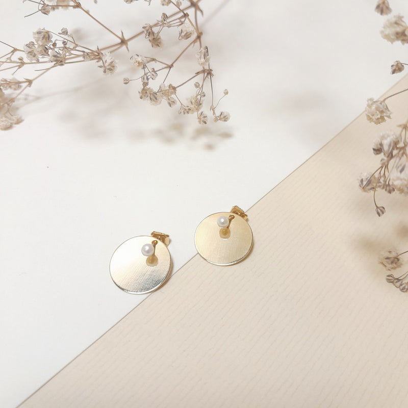 Boucles perle et disque