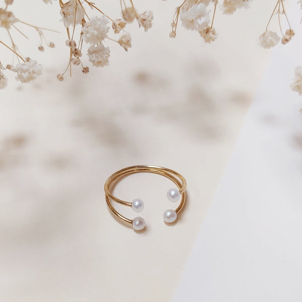 Bague 4 Perles