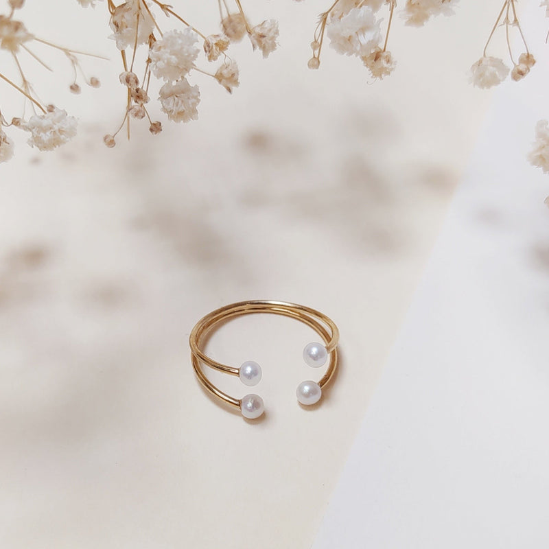 Bague 4 Perles