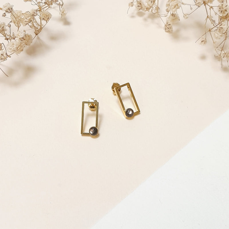 Boucles Rectangle Et Pierre