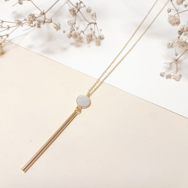 Collier Pierre Et Barre