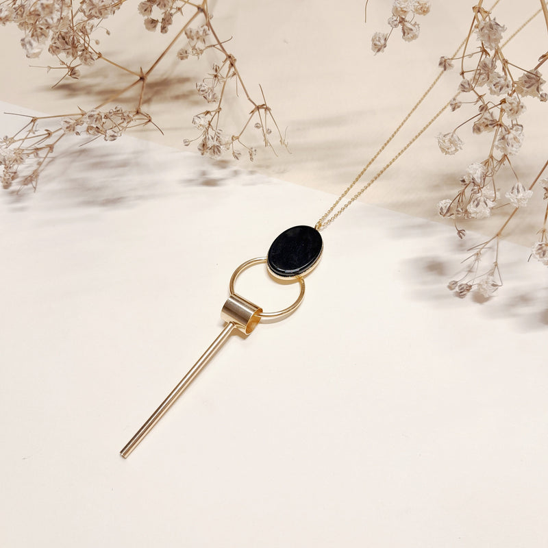 Collier Pierre XL Anneau Tube Barre