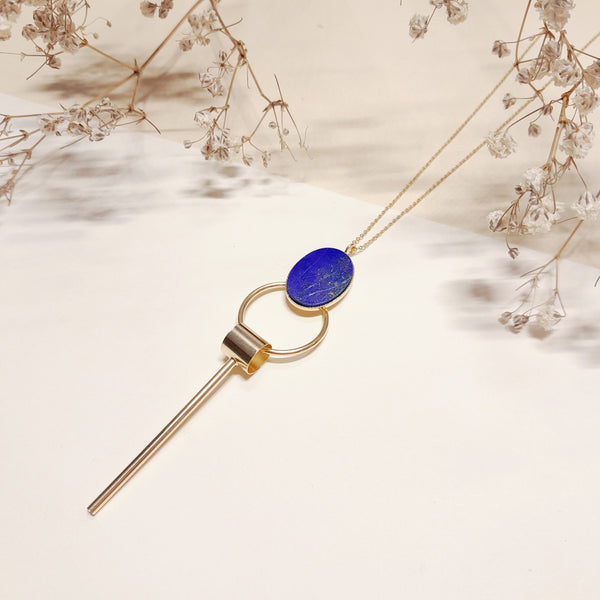 Collier Pierre XL Anneau Tube Barre