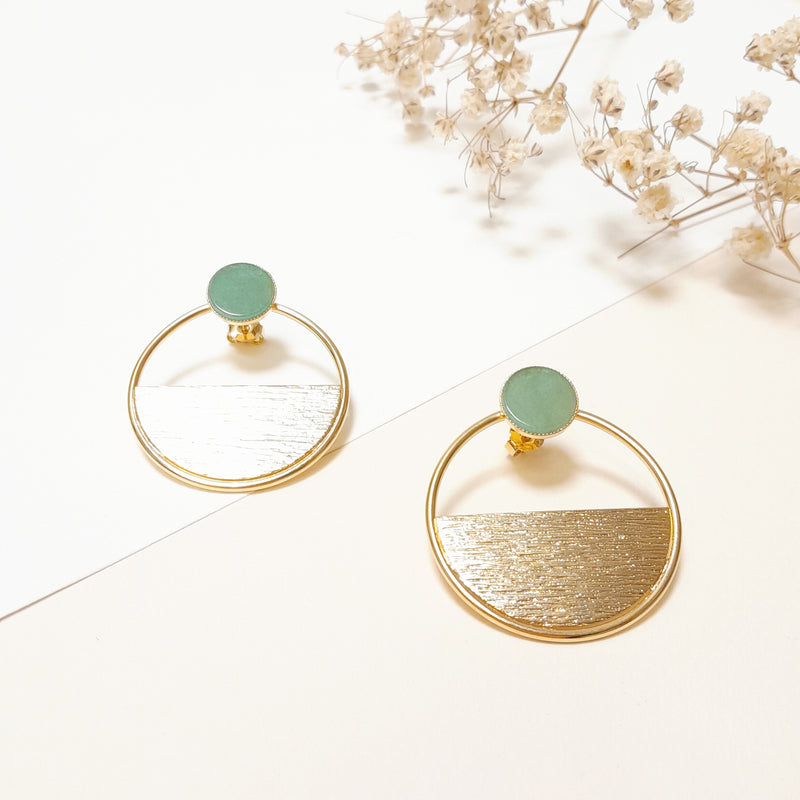 Boucles Comète Demi Et Pierre