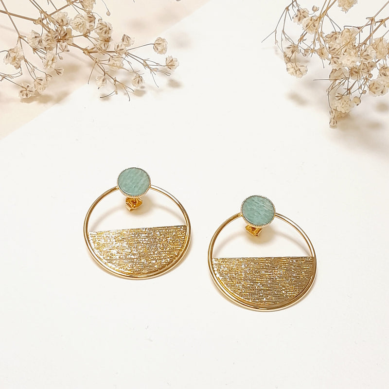 Boucles Comète Demi Et Pierre