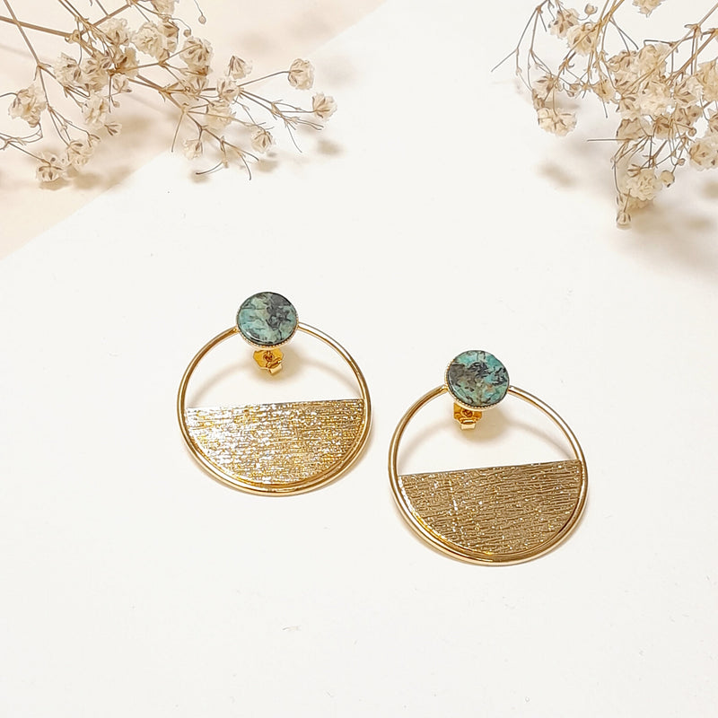 Boucles Comète Demi Et Pierre