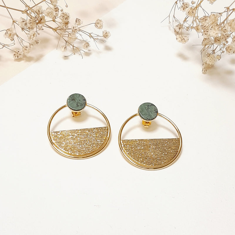 Boucles Comète Demi Et Pierre