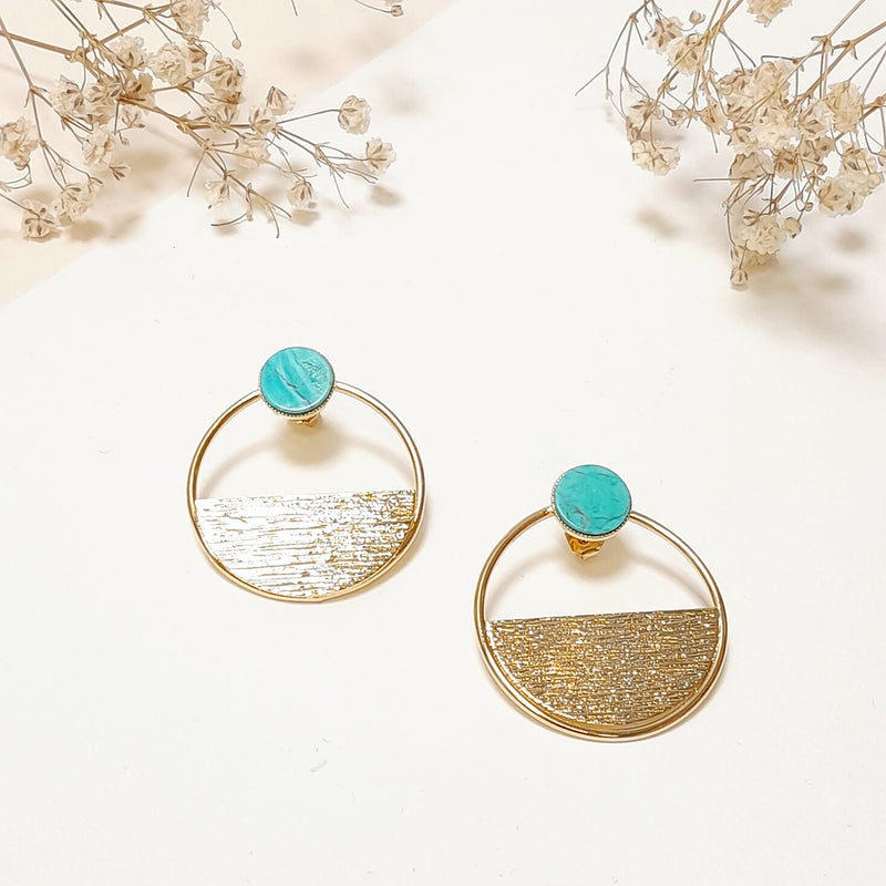 Boucles Comète Demi Et Pierre