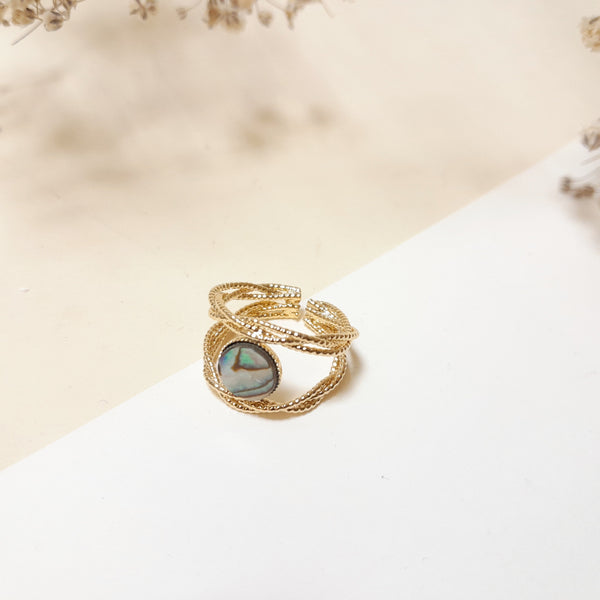 Bague Lani double P