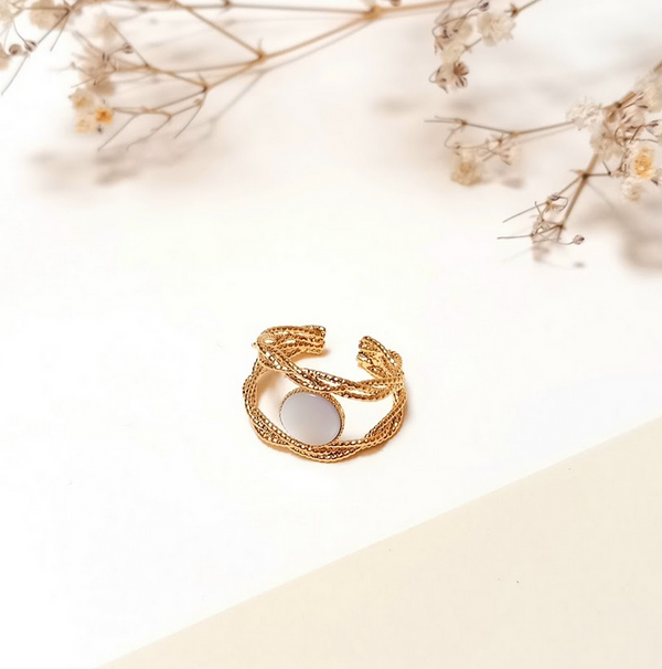Bague Lani double P
