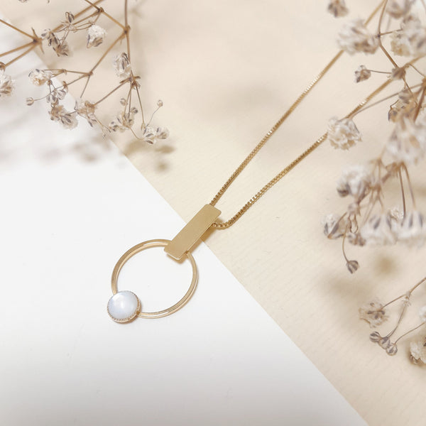 Collier Barre Et Anneau