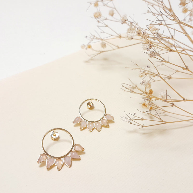 Boucles D'Oreilles Anneau Et 6 Gouttes