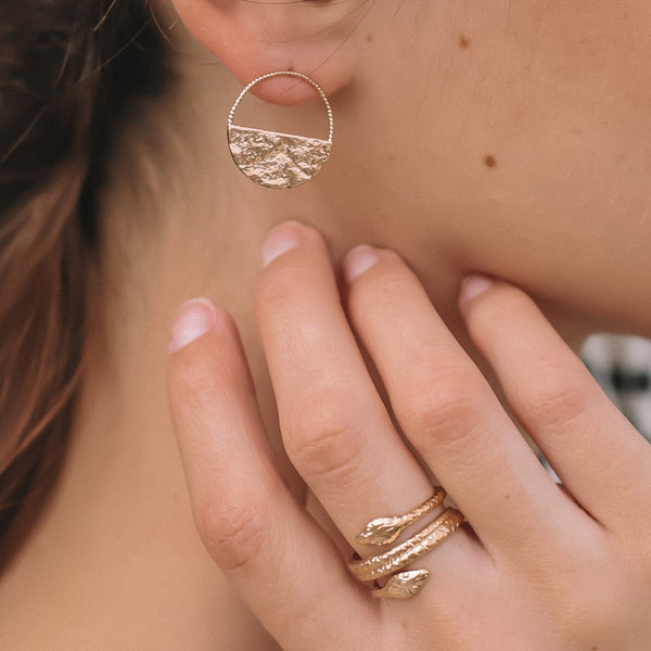 Bague Serpent Double