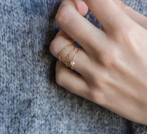 Bague Emilie Perlée