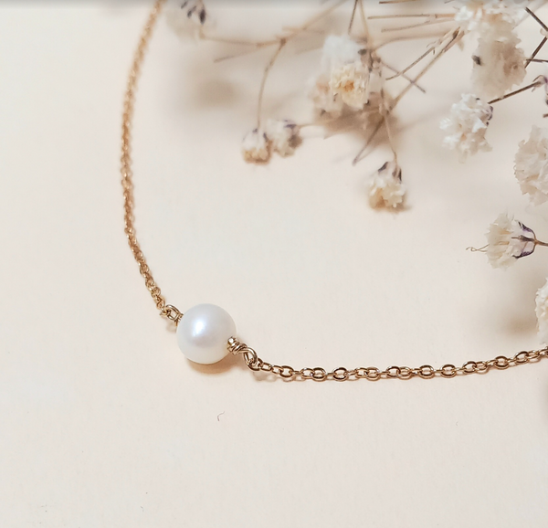 Collier Perle De Culture Or