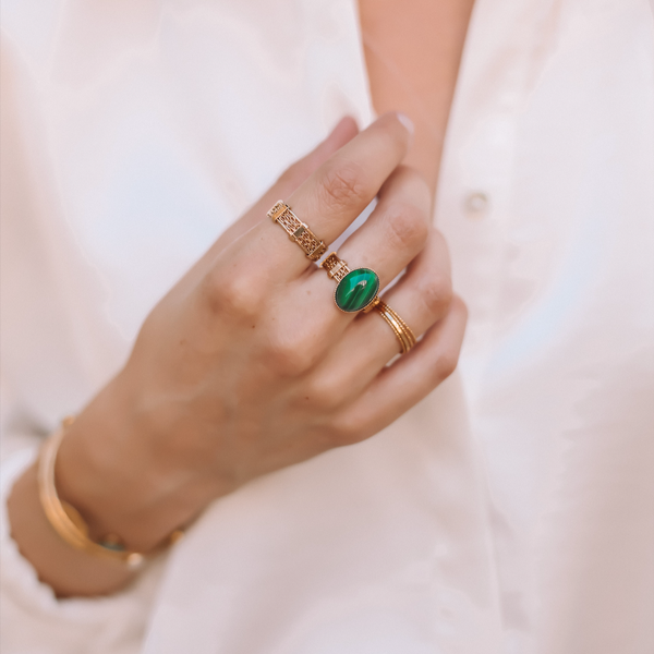 Bague Multi Chaîne Pierre