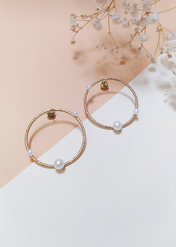 Boucles Comète Perles L