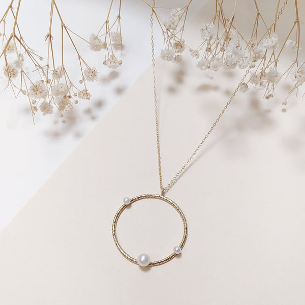 Collier Comète 3 Perles L