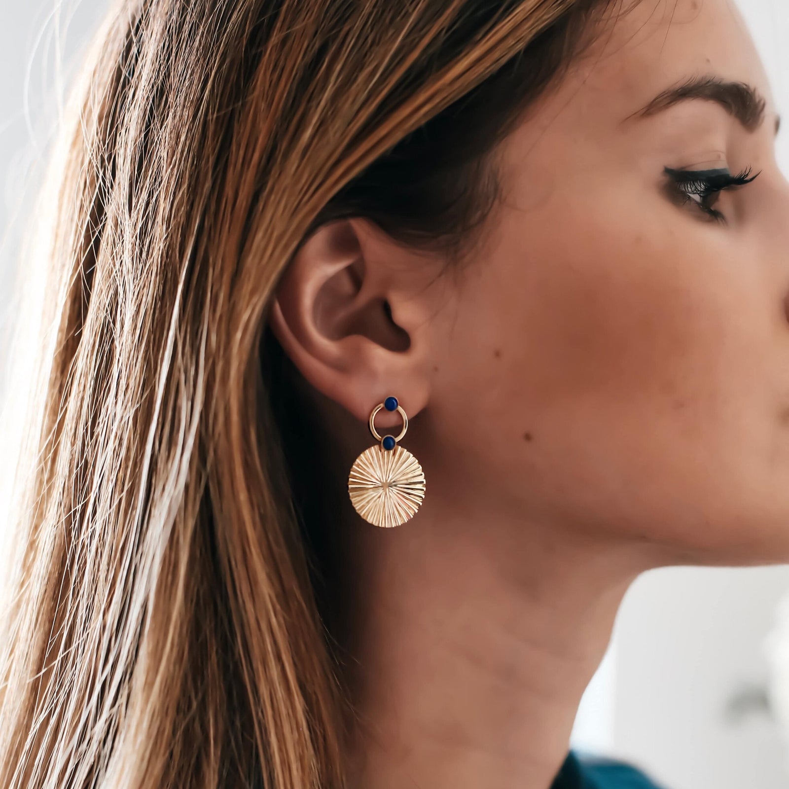 Boucles D'oreilles Premier Designs En Acajou - Percées Avec Fermoir Français (french Hooks) - Occasion